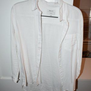 White Button Up Madewell Shirt